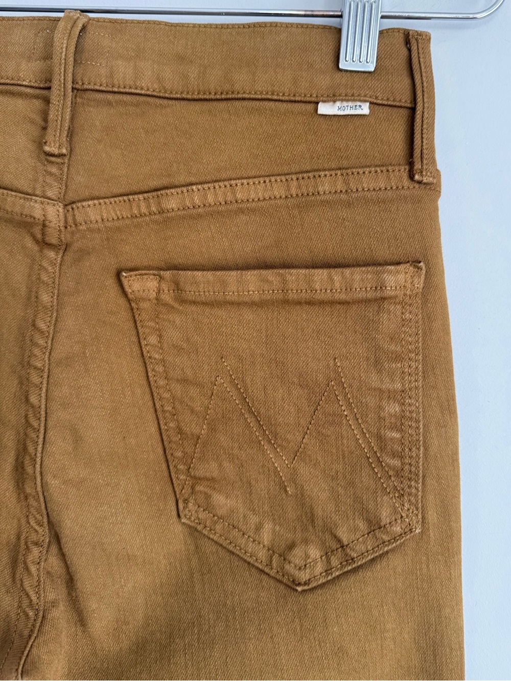 MOTHER Mid Rise Dazzler Ankle Fray Tapenade Brown Olive Jeans 27 NWOT - Picture 9 of 16